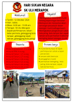 Hari Sukan Negara SK Ulu Merapok