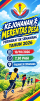 KEJOHANAN MERENTAS DESA &amp; FUN RUN 2.0 SK SEMAWANG TAHUN 2026