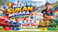 PERTANDINGAN TARIK TALI ANTARA RUMAH SUKAN SEMPENA HARI SUKAN NEGARA PERINGKAT SK BUKIT LALANG