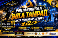 KEJOHANAN BOLA TAMPAR CAMPURAN TERTUTUP BETONG