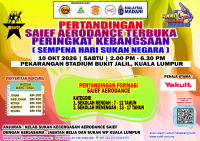 PERTANDINGAN SAIEF AERODANCE TERBUKA PERINGKAT KEBANGSAAN ( SEMPENA HARI SUKAN NEGARA )