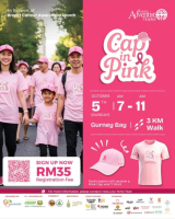 cap in pink walk