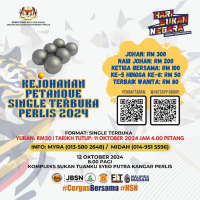 Kejohanan Petanque Single Hari Sukan Negara Perlis 2024