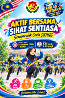 AKTIF BERSAMA, SIHAT SENTIASA.      Senamrobik Ceria SKHNG