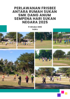 Perlawanan Frisbee antara Rumah Sukan  SMK Dang Anum  sempena Hari Sukan Negara 2025