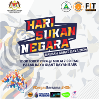SAMBUTAN HARI SUKAN NEGARA (HSN2024) PERINGKAT DAERAH BARAT DAYA