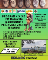 Fit @ komuniti Jom Hiking Bukit Panau @ HSN 2024 Daerah Jerantut