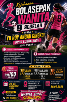 Kejohanan Bolasepak Wanita 9 Sebelah- Piala YB Tuan Roy Angau Gingkoi Ahli Parlimen Lubok Antu 