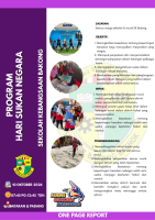 PROGRAM HARI SUKAN NEGARA PERINGKAT SEKOLAH