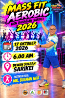 MASS FIT AEROBIC HSN PERINGKAT BAHAGIAN SARIKEI 2026