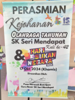 KEJOHANAN OLAHRAGA TAHUNAN SK SERI MENDAPAT KALI KE 42 DAN HARI SUKAN NEGARA 2024