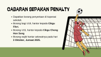 Tendangan Sepakan Penalty