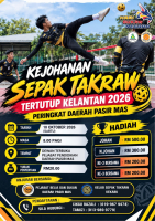 KEJOHANAN SEPAK TAKRAW TERTUTUP NEGERI KELANTAN 2026 PERINGKAT DAERAH PASIR MAS