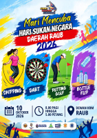 ACARA MARI MENCUBA HARI SUKAN NEGARA PERINGKAT DAERAH RAUB 2026