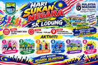 SAMBUTAN HARI SUKAN NEGARA PERINGKAT SK LODUNG, KUDAT  (2)