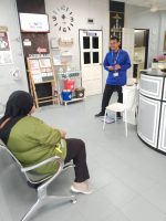 AKTIVITI TAKLIMAT PENJAGAAN GIGI SEMASA BERSUKAN KEPADA PESAKIT KLINIK PERGIGIAN CHENDERONG BALAI SEMPENA PROGRAM HARI SUKAN NEGARA 2024