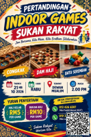 Pertandingan Indoor Games Sukan Rakyat (Dam, Batu Seremban, Congkak)