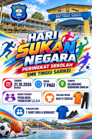 SENAMROBIK SEMPENA HARI SUKAN NEGARA PERINGKAT SEKOLAH SMK TINGGI SARIKEI